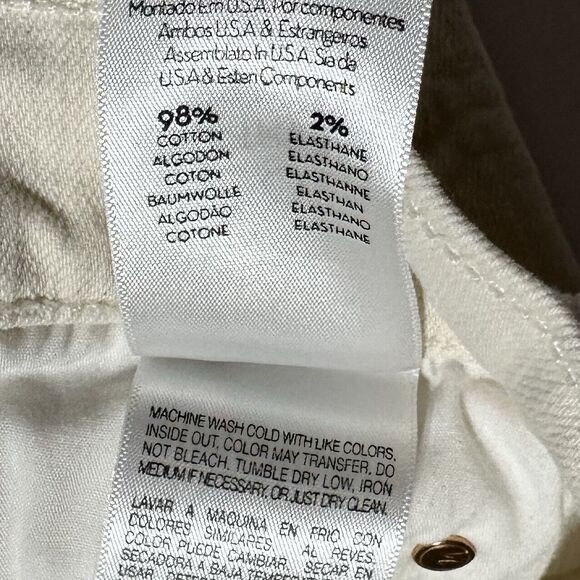 Mother Superior Jeans The Flirt Chew Unnatural Acts Cream Distressed Size 26 - Picture 6 of 12